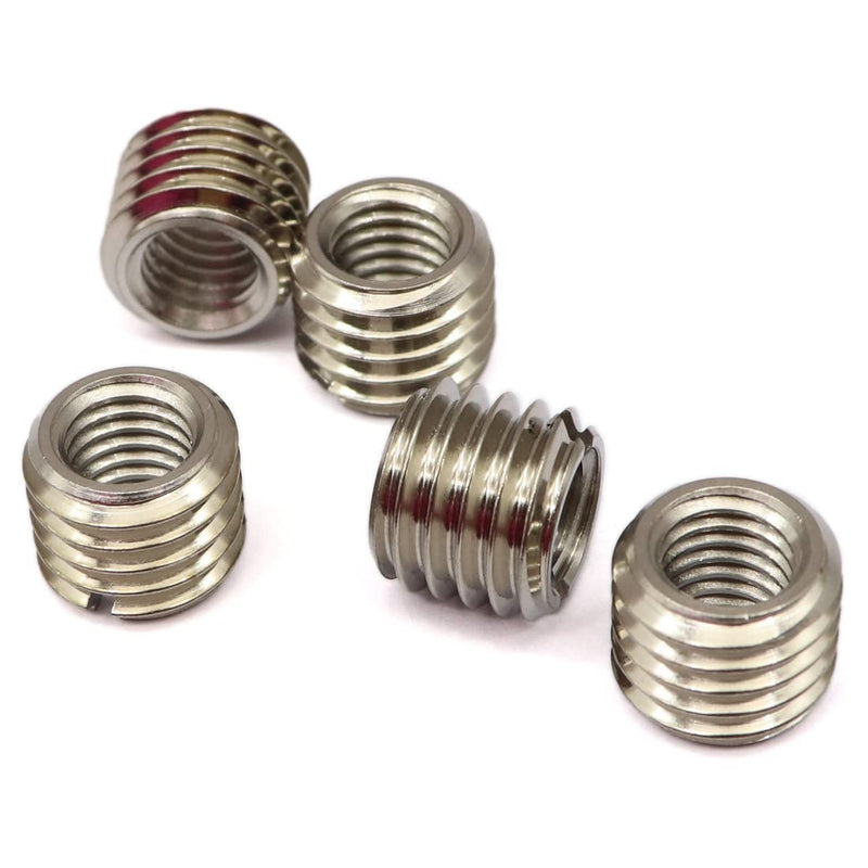 [Australia - AusPower] - GXARTS 5 x Thread ADAPTERS M12 12MM Male to M8 8MM Female Threaded Reducers Female Screw Sleeve Conversion Nut Female Screw Sleeve Conversion Nut M12-M8(12MM-8MM) 