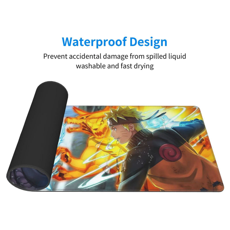[Australia - AusPower] - Anime Gaming Mouse Pad Large Extended Mouse Mat Big Anime Keyboard Desk Pads with Nonslip Base XXL Mousepads for Computer Laptop Wireless Mouse Anime Pattern1 