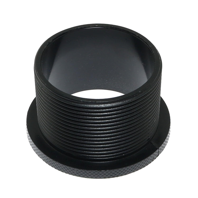 [Australia - AusPower] - Maxmoral 2PCS Shower Drain Flange Thread Adapter 2 inch Threaded Pipe for Square Adjustable Ring Rubber Coupler Black 