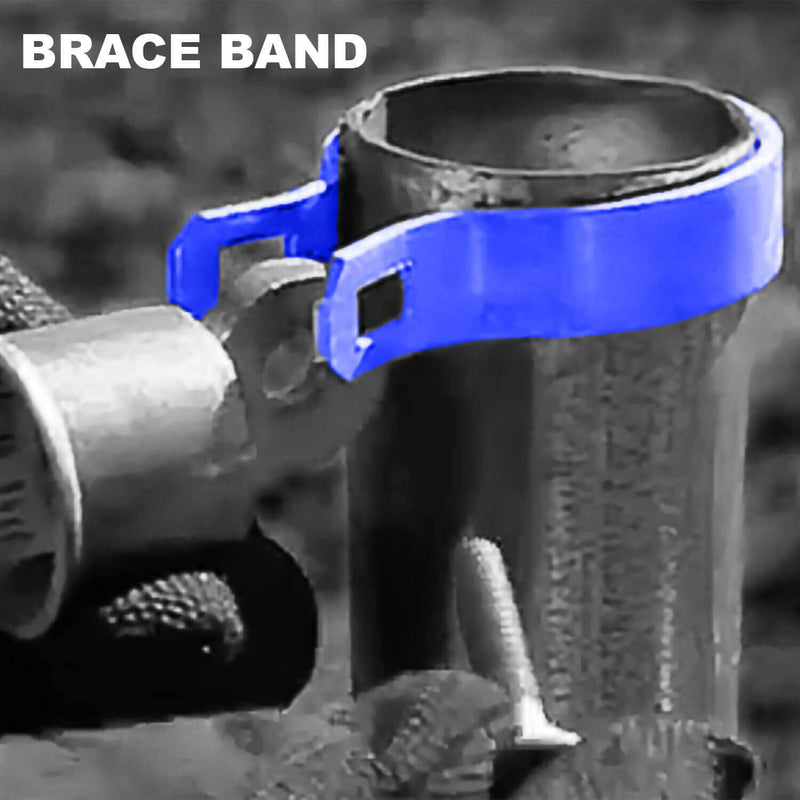 [Australia - AusPower] - 2-7/8" Brace Band for Chain Link Fence (3 Pack) 