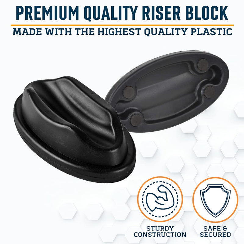 [Australia - AusPower] - Alpcour Bike Front Wheel Riser Trainer Block with Anti-Skid Design – Compatible with Stationary, Mountain and Road Bikes – Natural Riding Position Set -up for Indoor Training 