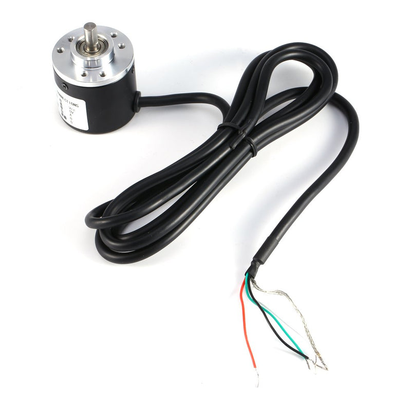 [Australia - AusPower] - Yosoo Health Gear Incremental Rotary Encoder, 600P/R Photoelectric Optical Rotation Encoder 5V-24V Wide Voltage Power Supply 6mm Shaft, Incremental Rotary Encoder 
