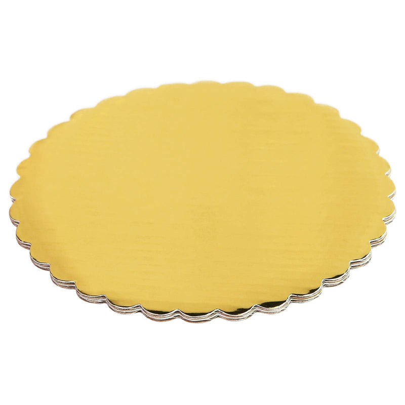 [Australia - AusPower] - [30pcs]6" Gold Cakeboard Round,Disposable Cake Circle Base Boards Cake Plate Round Coated Circle Cakeboard Base 6inch,Pack of 30 (Gold, 30) 