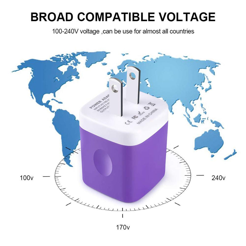[Australia - AusPower] - USB Wall Plug, GiGreen Single Port Fast Charging Block 5Pack USB Charging Plug Cube Wall Adapter Compatible iPhone 13 Pro Max 12 SE 11 Xs 8 7 6S, Samsung S21+ S10 S9 S8 S7 S6 Note 20Ultra, LG G8, Moto 