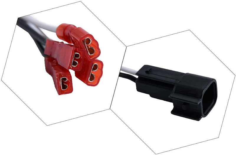[Australia - AusPower] - QTTECH 72-5600 4 Pack Wire Cable Wiring Harness for Ford Lincoln Mercury Mazda Speakers Adapter Connector Adaptor Plug 