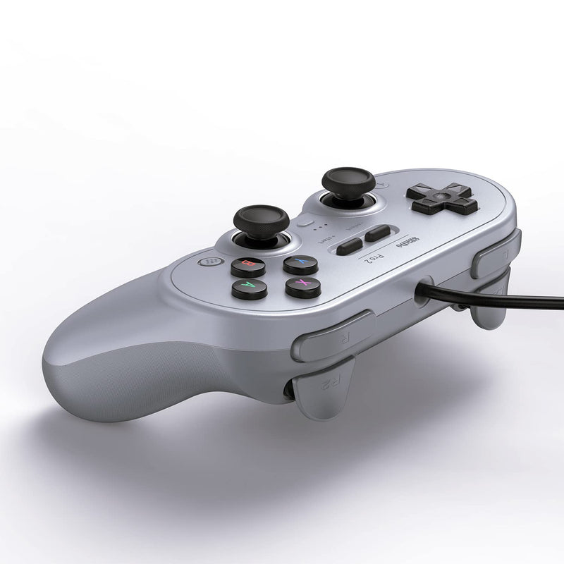 [Australia - AusPower] - 8BitDo Pro 2 Wired Controller for Switch, Windows, Android and Raspberry Pi(Gray Edition) Gray Edition 