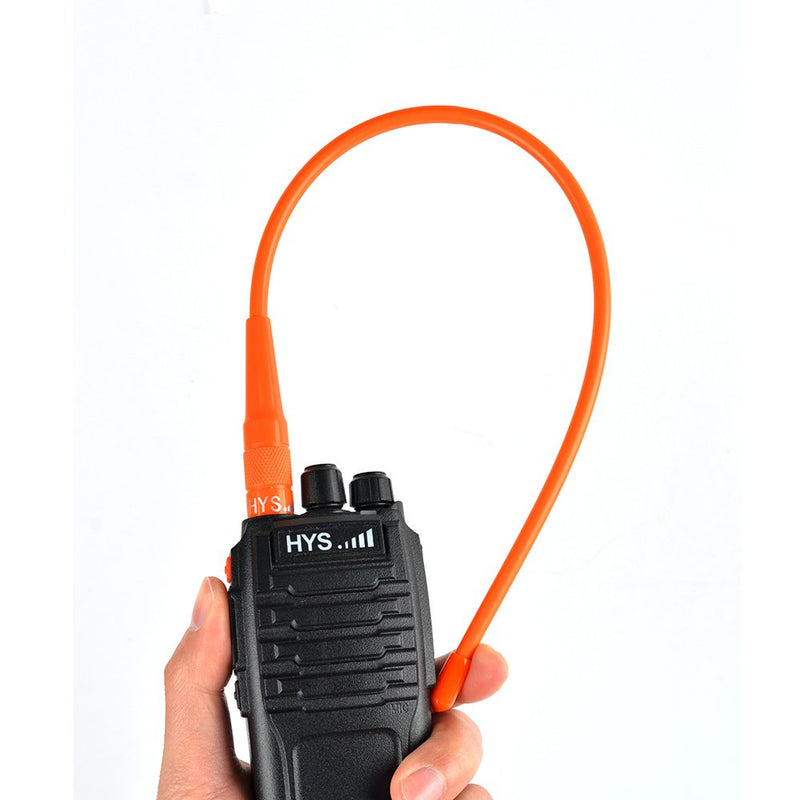 [Australia - AusPower] - HYS-771N 2 Way Radio Antenna 15.6" VHF/UHF Dual Band 144/430Mhz SMA-Female Antenna for Kenwood TK-360 TK-370 WOUXUN Baofeng/Pufeng Walkie Talkie Radio 