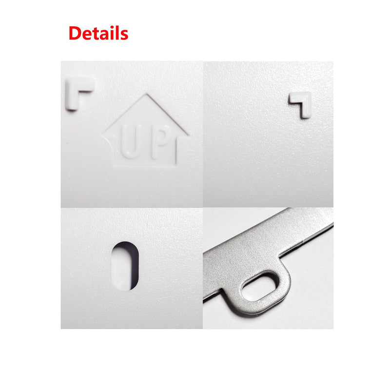 [Australia - AusPower] - THP2400A1027W Thermostat Wall Plate Back Plate White Cover Assembly (1) 1 