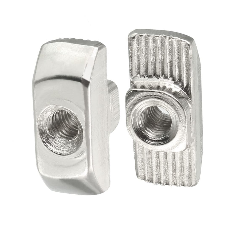 [Australia - AusPower] - uxcell Sliding T Slot Nuts, M4 Half Round Roll in T-Nut for 4040 Series Aluminum Extrusion Profile, Carbon Steel Nickel-Plated, Pack of 10 