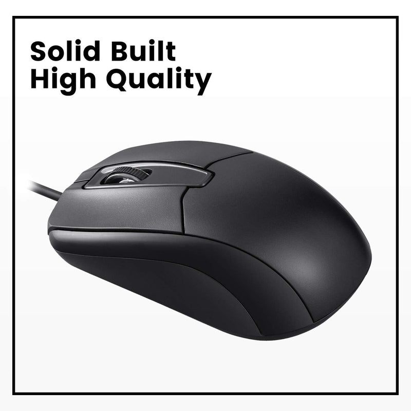 [Australia - AusPower] - Perixx Perimice-209 P, Wired PS2 Mouse with 1000 DPI Resolution, Black, (10442) 