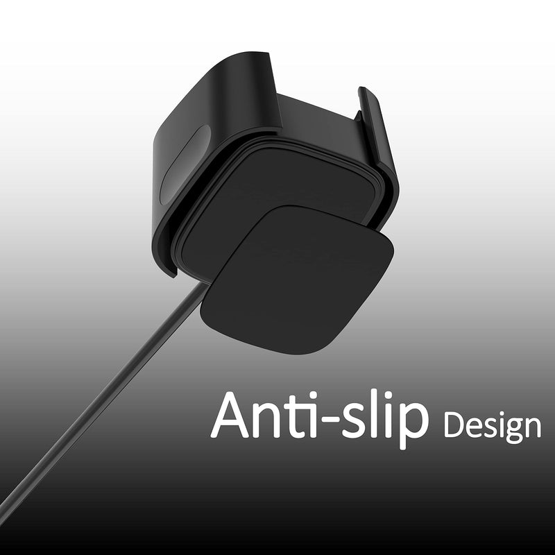 [Australia - AusPower] - 3.3Ft USB Charger Compatible with Fitbit Versa 2 Charger Dock Anti-Slip Replacement Smartwatch Charging Cable Stand(not for Versa/Versa Lite) 