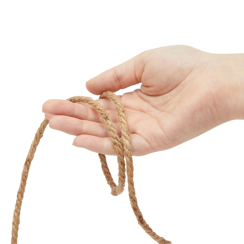 [Australia - AusPower] - Nautical Rope for Crafts 100 Feet 5mm, Thick Hemp Jute Twine, Brown 