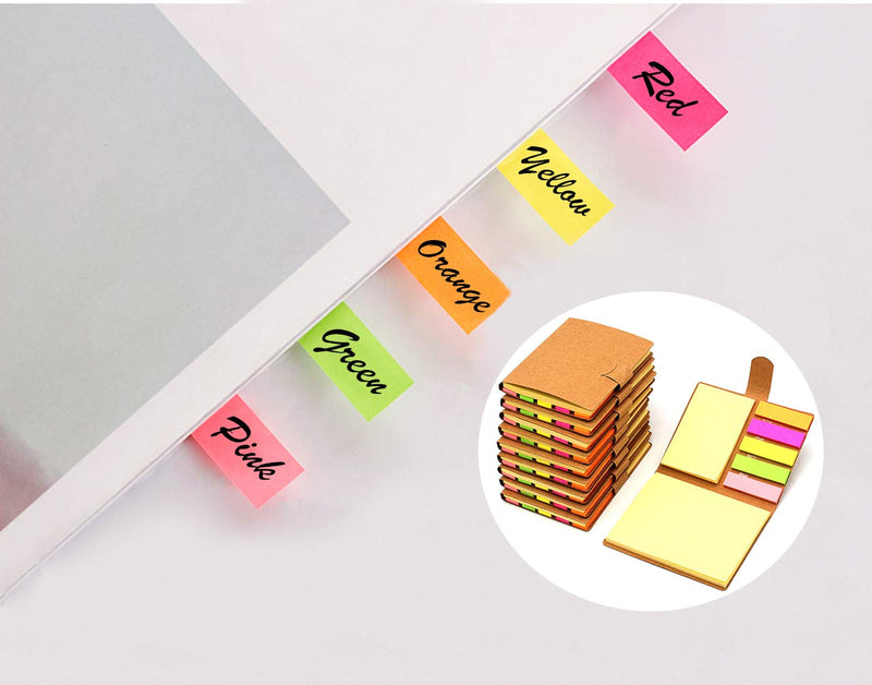 [Australia - AusPower] - Tueascallk 10 Packs Combination Sticky Notes, Pop-up Self-Adhesive Notes, 3.2" x 4.1", 200 Sheets/Pack 