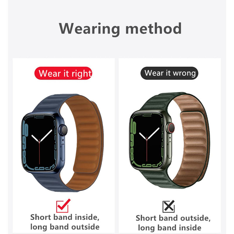 [Australia - AusPower] - HEYOZURY Compatible with Apple Watch Band Magnetic Silicone 45mm 41mm 44mm 38mm Silicone Magnetic Band Strong Magnetic Design Compatible iwatch Series 7 6 5 4 3 2 1 SE Grey 42/44/45mm 