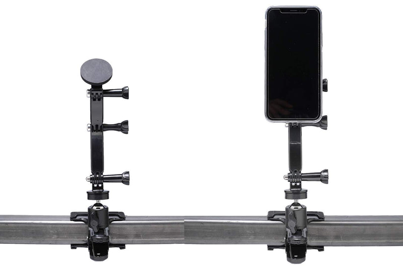 [Australia - AusPower] - Livestream Smartphone Ball Head Clamp Mount with Magnetic Mounting System and Extension Kit; Attach to Desk or Table. Easily Adjust Height of Device for Videos, Reading, or Live Streaming. 