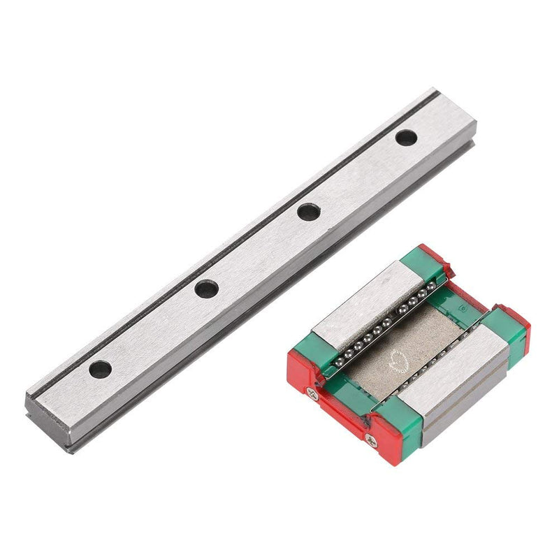 [Australia - AusPower] - LML12B Linear Rail Mini Bearing Steel Guide Rail Slide Rail+ Slide Block Variety Length (100mm) 100mm 