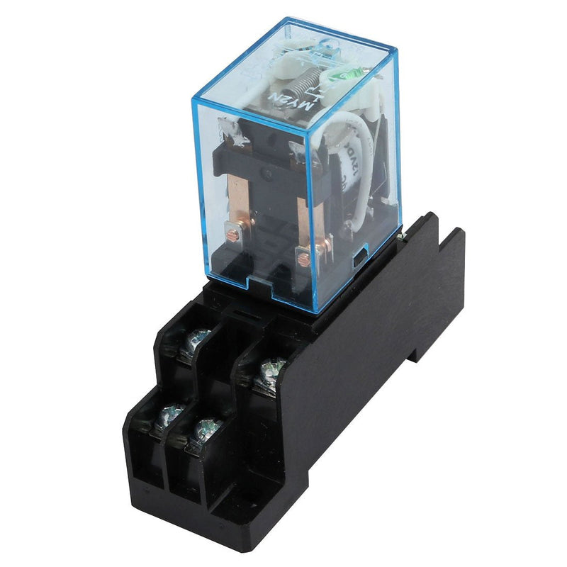 [Australia - AusPower] - uxcell IEC255 DC 12V Coil 8Pin DPDT Electromagnetic Power Relay w Socket Base Original Version 