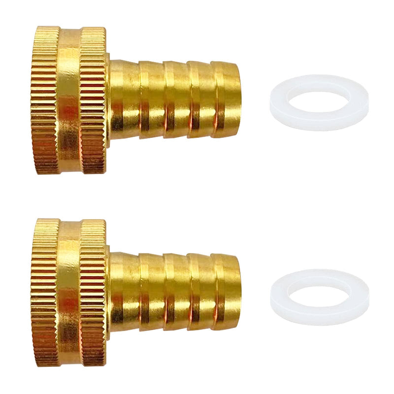 [Australia - AusPower] - YOUHO Garden Hose Adapter Swivel Fitting 3/4 to 3/8 Hose Drip Irrigation Tubing to Faucet - Reusable Connector Fittings for Most Rain Bird, Orbit, Dig, Toro 5/16 or 3/8 Tubing x 3/4" GHT 3/8 Hose 2PCS Female thread 