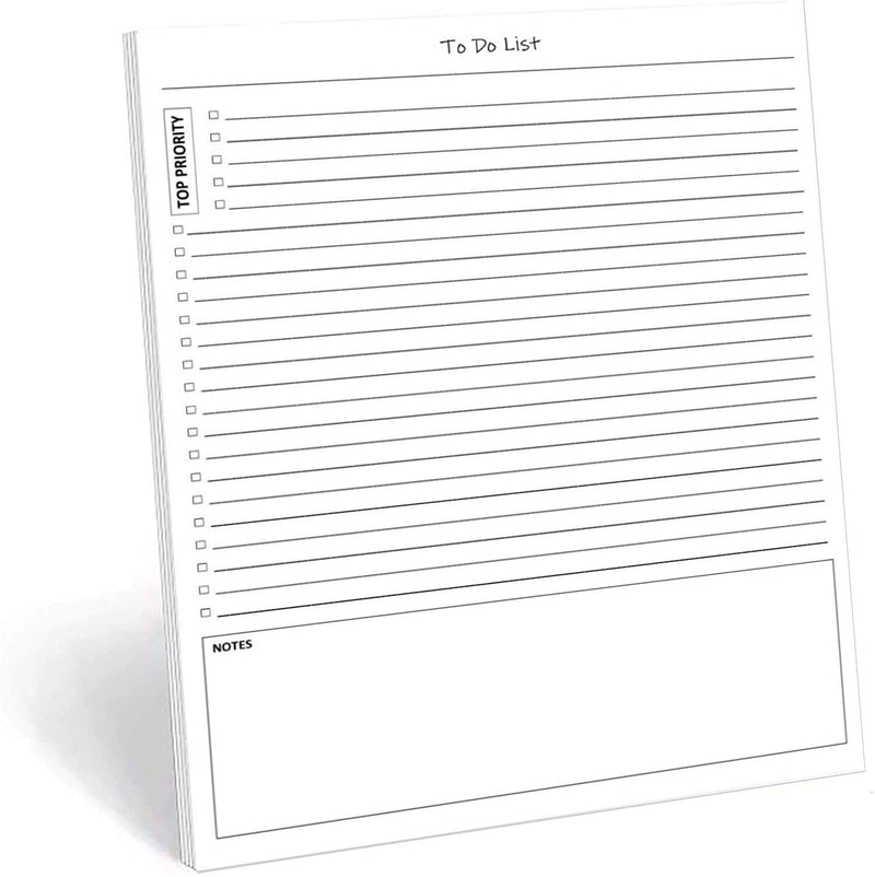 [Australia - AusPower] - TO DO List Notepad, 50 Pages Task Pad with Checklist, Priority & Notes Sections for Added Efficiency. A Planner for Organized People. 11 X 8.5 Inch A4 Tear Sheets. Made in the USA. 