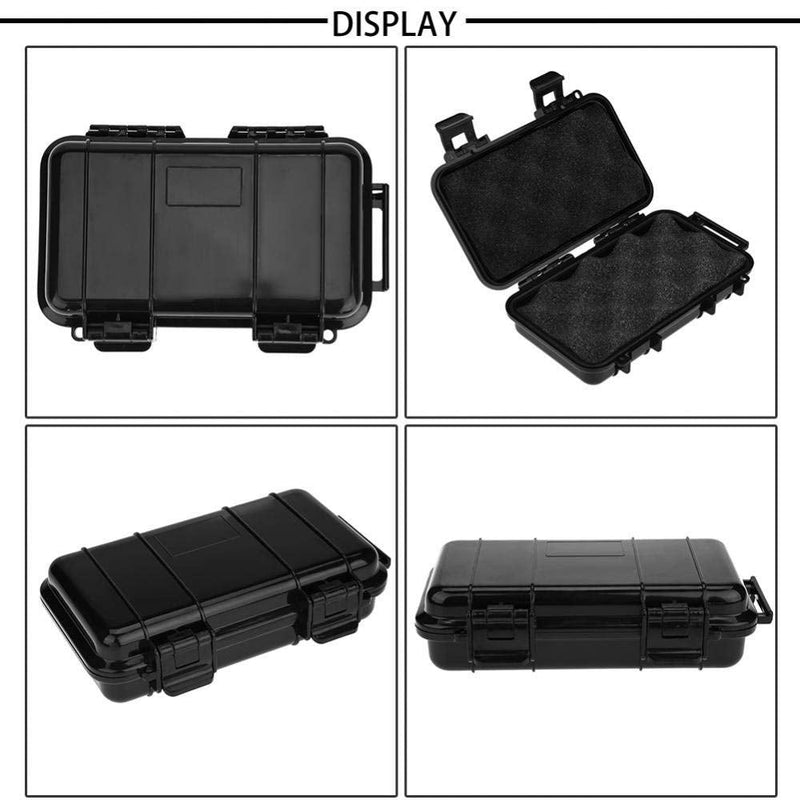 [Australia - AusPower] - Eboxer 3 Sizes Protective Waterproof Case, Outdoor Shockproof Storage Case, with Sponge, for Loading Smartphone Hard Drive, and Other Small Electronic Devices A 6.7x4.3x1.9in 