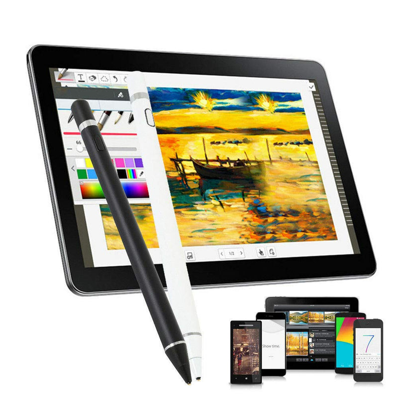 [Australia - AusPower] - Stylus Pen Pencil 1st Generation Gen Replacement Compatible For Apple iPad Pro 1st & 2nd iPad 6th & 7th iPad Mini 5th iPad Air 3rd Gen Generation and iOS Android Capacitive Tablet Touch Screen (Black) Black 