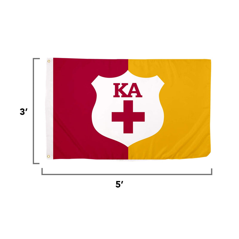 [Australia - AusPower] - Kappa Alpha Order Secondary Fraternity Flag Greek Letter Banner Large 3 feet x 5 feet Sign Decor KA 