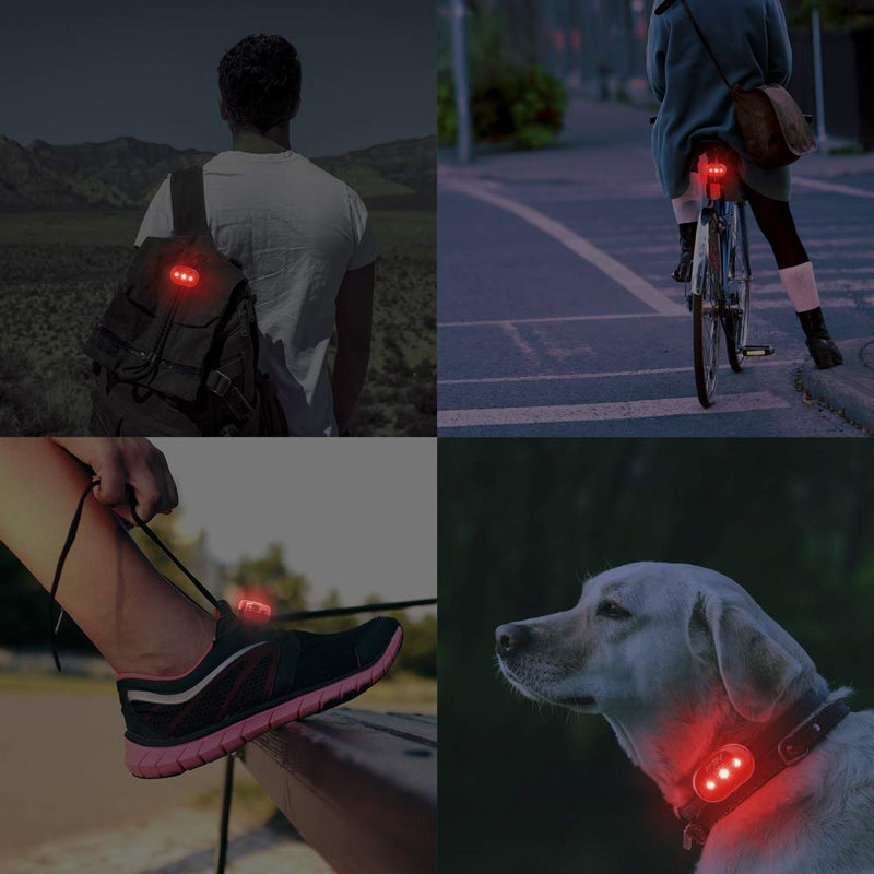 [Australia - AusPower] - BV Bicycle Light Set Super Bright 5 LED Headlight, 3 LED Taillight, Quick-Release 