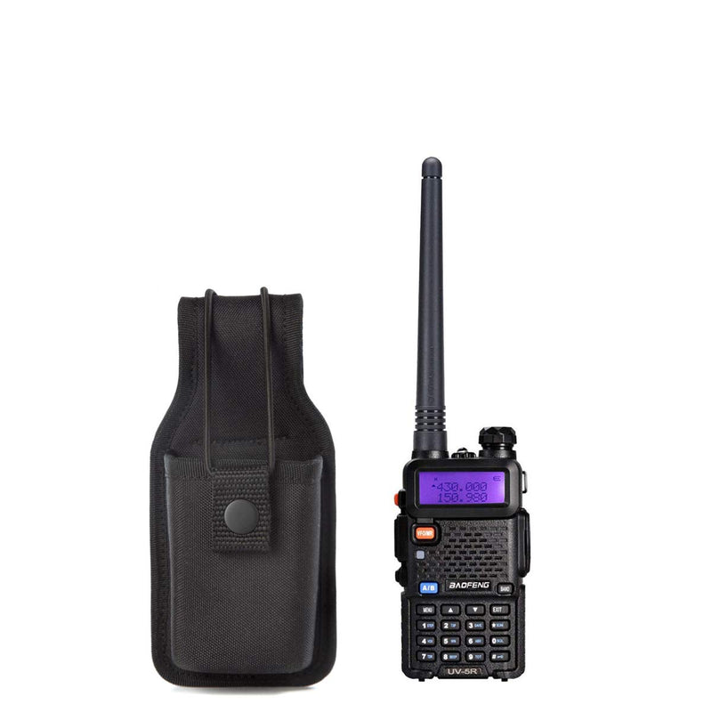 [Australia - AusPower] - Universal Radio Case Two Way Radio Holder Universal Pouch for Walkie Talkies Nylon Holster for Motorola Kenwood Icom HYT Arcshell baofeng UV5R UV82 888S F8HP Retevis H777 (1 Pack) 1 pack 