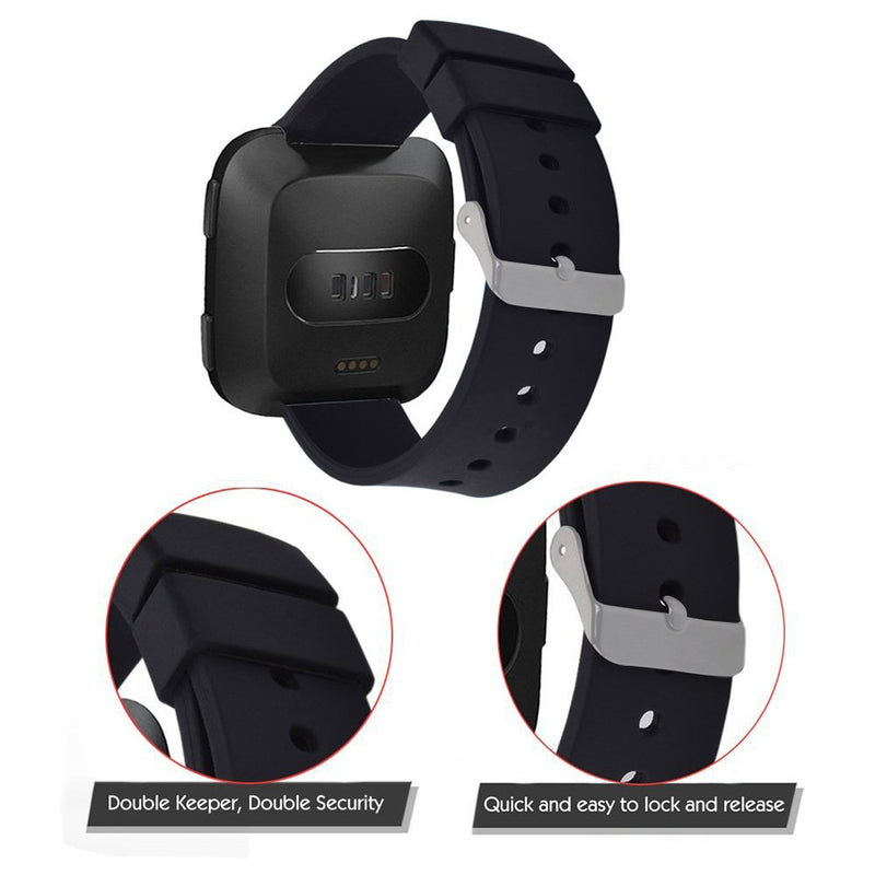 [Australia - AusPower] - Compatible for Fitbit Versa 2 Bands,Adjustable Soft Silicone Sports Replacement Watch Band Compatitble for Fitbit Versa/Versa 2/Versa Lite Smartwatch (7 Pack Large) 