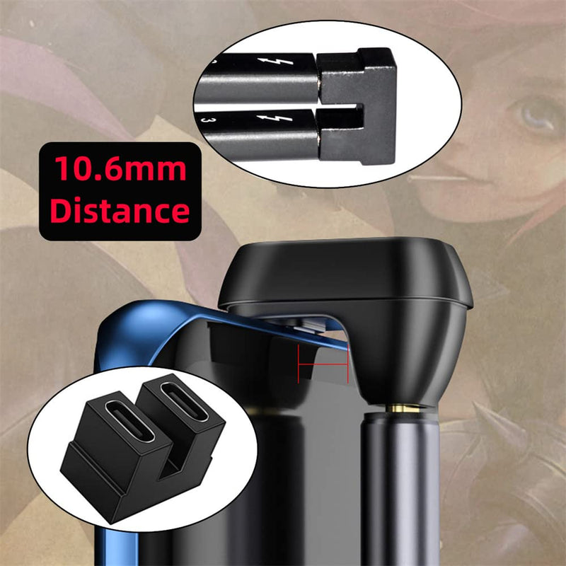 [Australia - AusPower] - NFHK 40Gbps USB4 Type C Female to Female Coupler Extender Power Data Video Adapter for NS Switch & Phone & Laptop 