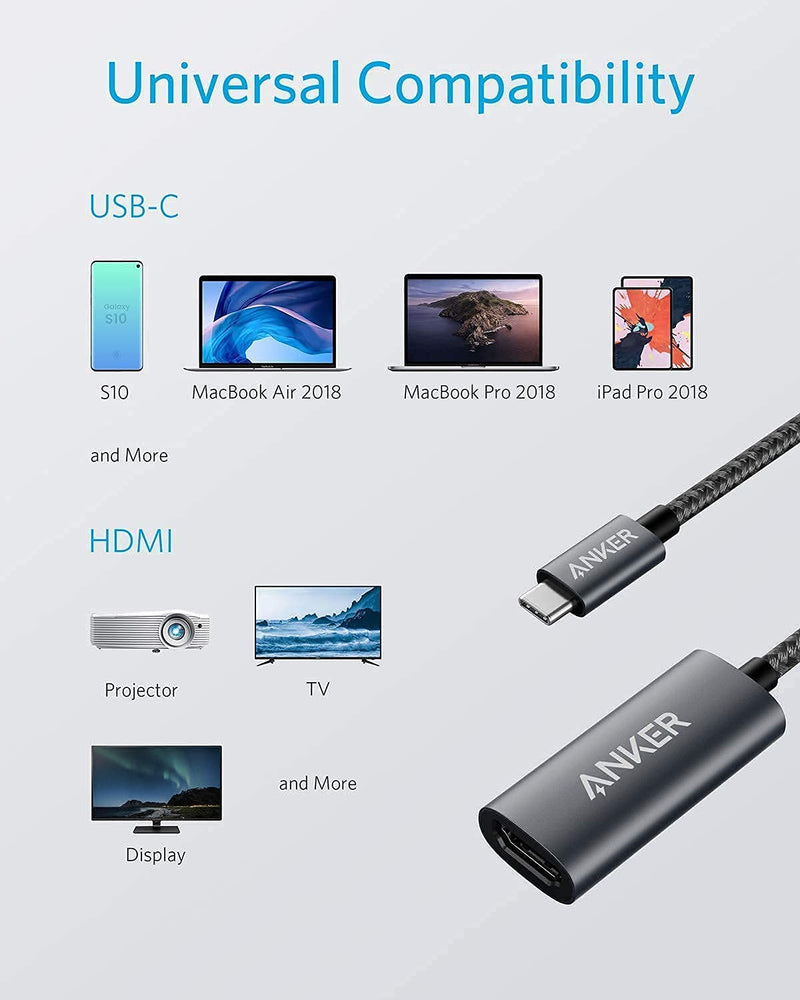 [Australia - AusPower] - Anker 310 USB-C Adapter (4K HDMI) with USB-C and USB 3.0 SD Card Reader 