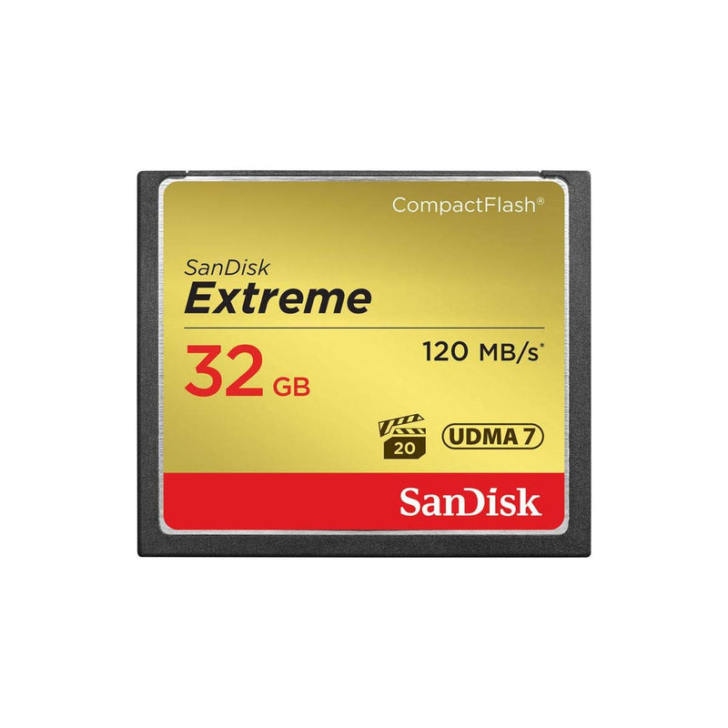 [Australia - AusPower] - SanDisk Extreme 32GB Compact Flash Memory Card UDMA 7 Speed Up To 120MB/s SDCFXS-032G-A46 