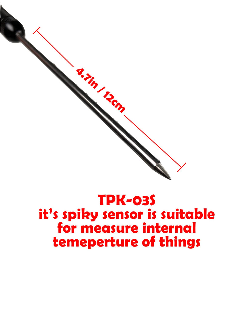 [Australia - AusPower] - TECPEL TPK-03S Thermocouple Probe, Type K, Immersion Probe 50℃ ~ 500℃/-58℉ ~932℉ Taiwan-Made 
