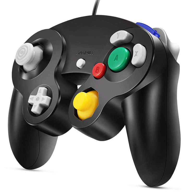 [Australia - AusPower] - VOYEE PC Controller, Replacement for Gamecube Controller, Compatible with Wired USB Gamecube Controller/PC Windows 7 8 10 (Black) 