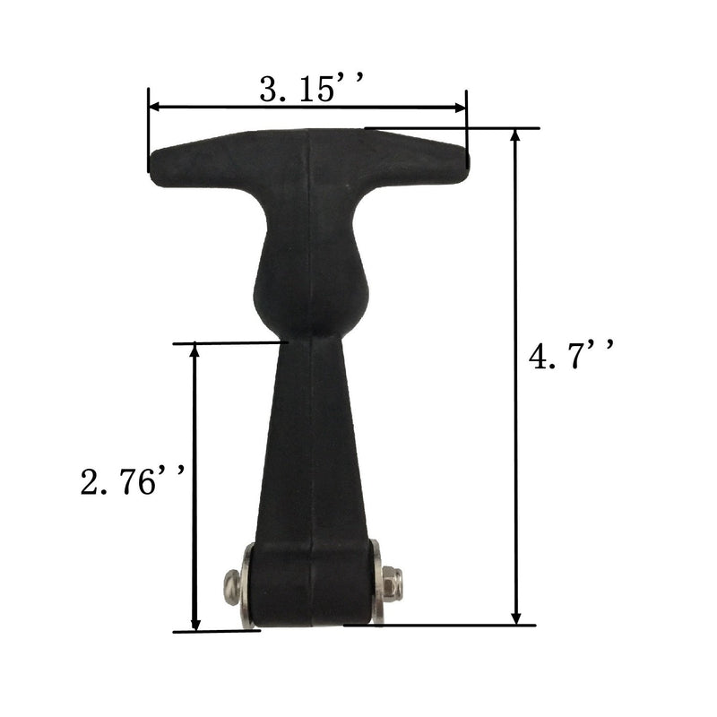 [Australia - AusPower] - Creatyi 4 Packs Rubber Flexible Hasp T-Handle Draw Latches (Style 1.) Style 1.. 