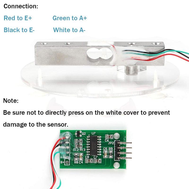 [Australia - AusPower] - MakerHawk Digital Load Cell Weight Sensor HX711 AD Converter Breakout Module 5KG Portable Electronic Kitchen Scale for Arduino Scale 