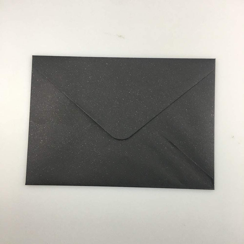 [Australia - AusPower] - 25 PCS Pearl Black A7 Envelopes,5.35 x 7.7 inches, Perfect for 5x7 Weddings Invitation Cards,Birthday Greeting RSVP Invite 