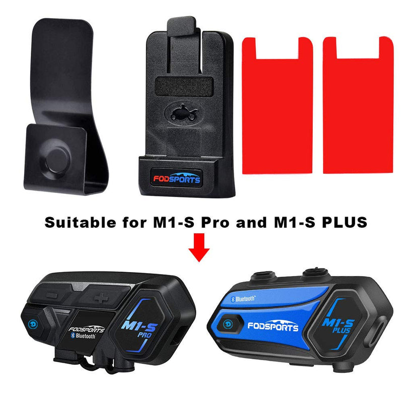 [Australia - AusPower] - Fodsports Motorcycle Bluetooth Intercom Clips kit for M1-S Pro and M1-S Plus 