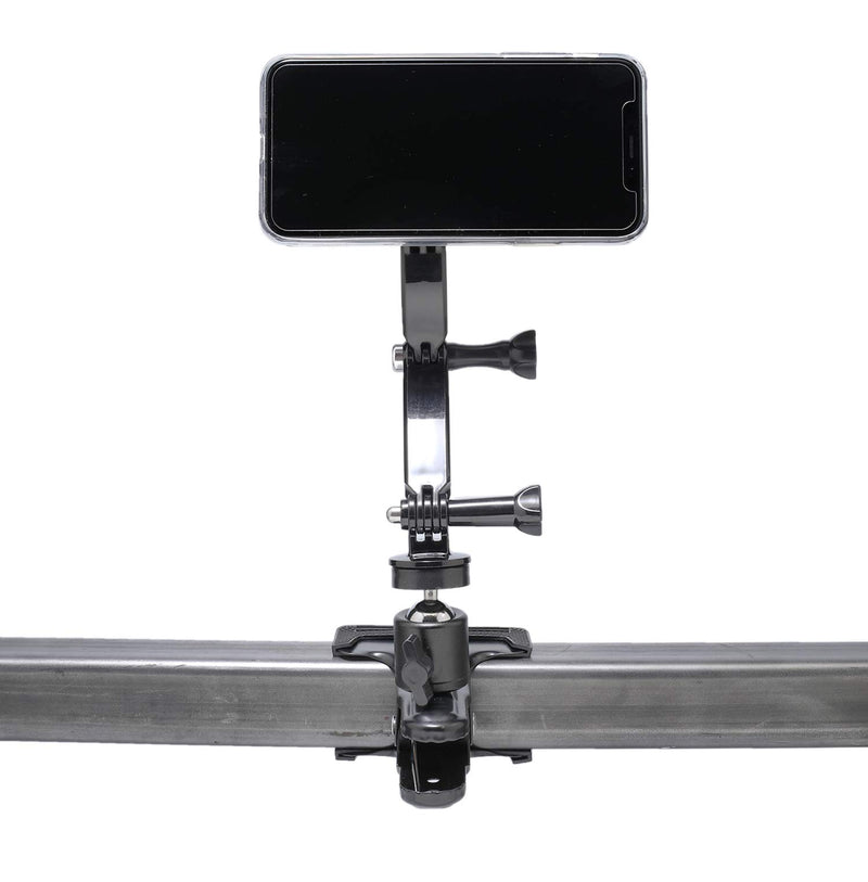 [Australia - AusPower] - Livestream Smartphone Ball Head Clamp Mount with Magnetic Mounting System and Extension Kit; Attach to Desk or Table. Easily Adjust Height of Device for Videos, Reading, or Live Streaming. 
