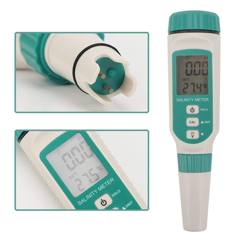 [Australia - AusPower] - Smart Sensor AR8012 Portable Digital Salinity Tester with LCD Display & Instruction Manual for Water Source Monitoring, Aquaculture 