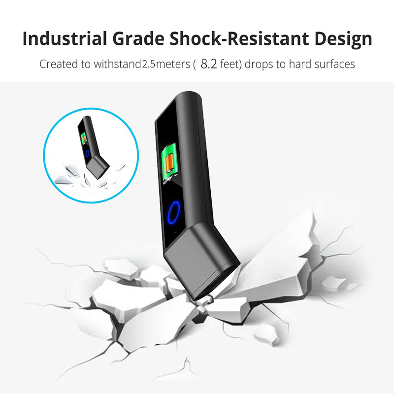 [Australia - AusPower] - 2D Barcode Scanner Compatible with Bluetooth & 2.4G Wireless & Wired Code Scanner Wireless Image Bar Code Reader for Laptops Computers Cashier iPhone iPad Android R50-2D 