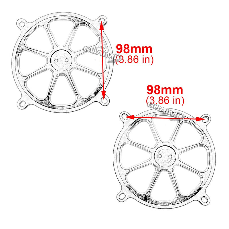 [Australia - AusPower] - GUAIMI Audio Fairing Mount Speaker Grill Cover Compatible with Harley Touring Street Glide FL Trike 1996-2013 (Pirate) 