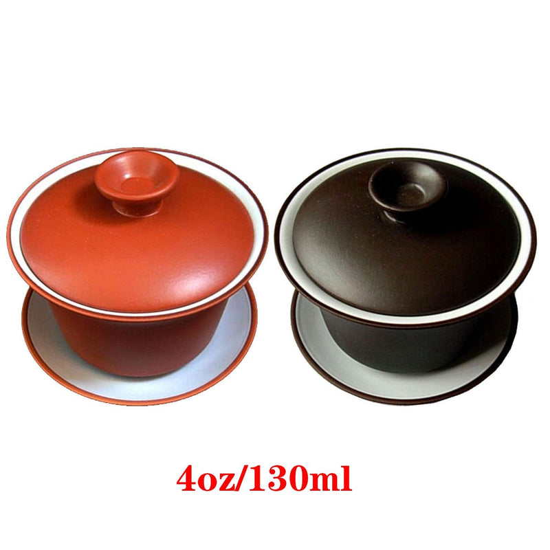 [Australia - AusPower] - Yixing Teacup Chinese Kungfu Tea Bowl Classic Gaiwan Cup Black 