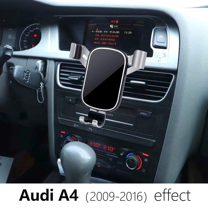 [Australia - AusPower] - LUNQIN Car Phone Holder for 2009-2016 Audi A4 [Big Phones with Case Friendly] Auto Accessories Navigation Bracket Interior Decoration Mobile Cellphone Mount 
