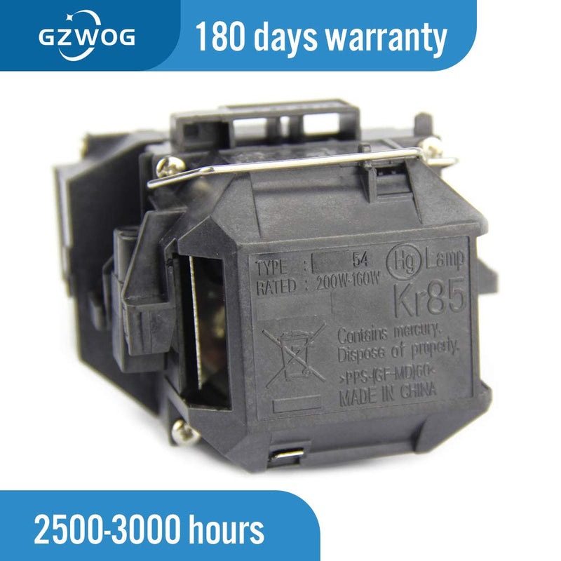 [Australia - AusPower] - Gzwog ELPLP54 V13H010L54 Replacement Projector Lamp Bulb with Housing for Epson EB-S7/S7+ /S72/S8/S82/W7/W8/X7/X7+/X72/X8/X8e Epson EH-TW450 Epson EX31 /EX51/EX71/Powerlite HC 705HD/H309A Projectors 