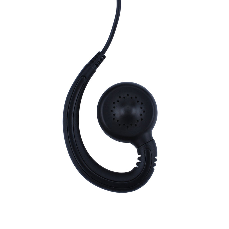 [Australia - AusPower] - KS K-STORM Ear Hook Earpiece Headset with Mic Compatible with Hytera PD502 PD562 TC-508 Two Way Radio，PU Material, Black 