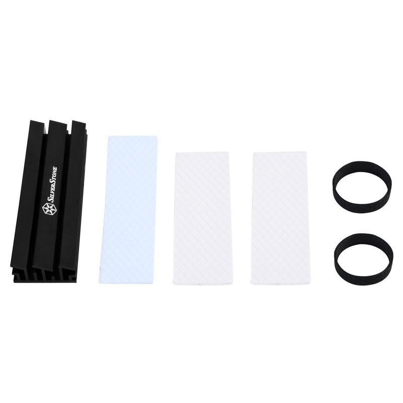 [Australia - AusPower] - SilverStone Technology Aluminum Alloy Heatsink with Multiple Thermal Pads for PCIE NVME M.2 or SATA M.2 TP02-M2 