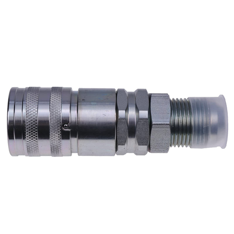[Australia - AusPower] - JZGRDN Female Hydraulic Flat Face Quick Coupler KV11305 Compatible with John Deere 240 250 313 315 317 318 319 320 323 CT315 CT322 110 210 310 315 324 410 710 210 244 304 324 