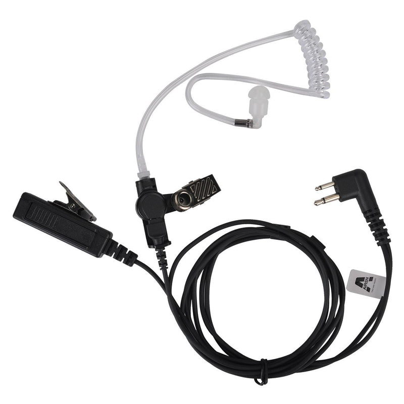 [Australia - AusPower] - A AIRSN 2 Pin Earpiece Headset for Motorola CP200,GP300,CLS1110,CLS1410 Walkie Talkies/Two Way Radio with Transparent Acoustic Tube (Pack of 2) 