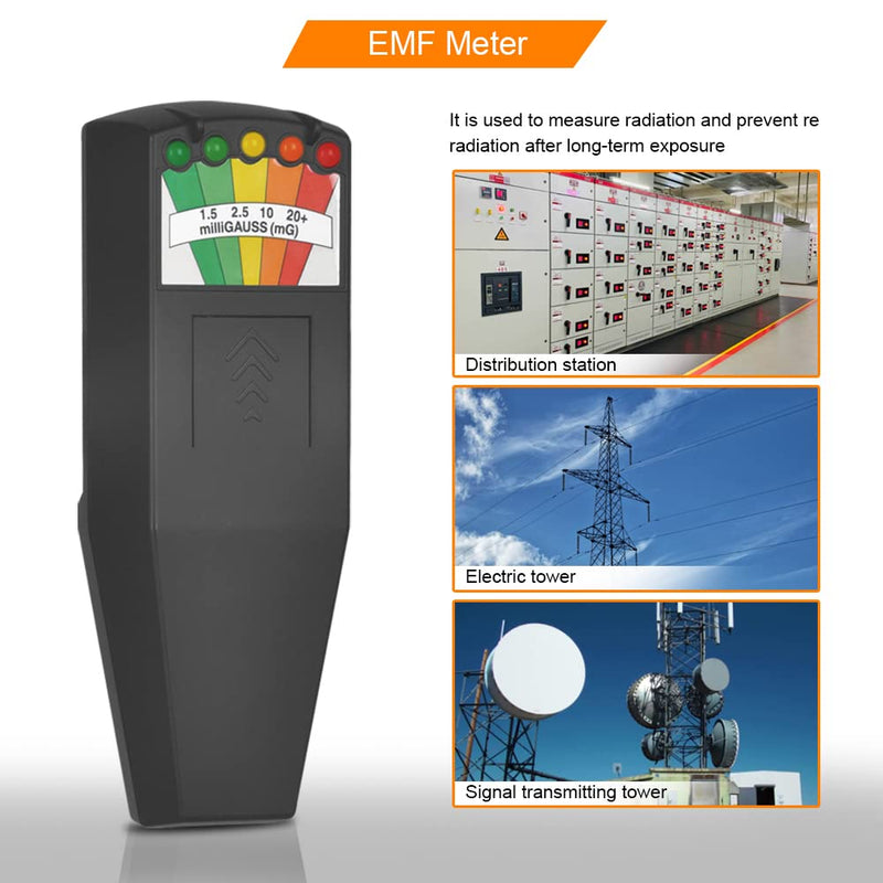 [Australia - AusPower] - EMF Meters, LED Magnetic Field Detector, Ghost Hunting Paranormal Equipment Tester Counter, Great Tester for Home EMF Inspections, Office & Outdoor 